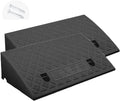 X2 Portable Curb Ramp with Bolts, 1.2-8.7inch Plastic Driveway Curb Ramps for Low Cars, Lightweight Kerb Ramp for Threshold Entry Doorways Sidewalk (Color : B, Size : 19.6x10.6x4.3in-50x27x11c
