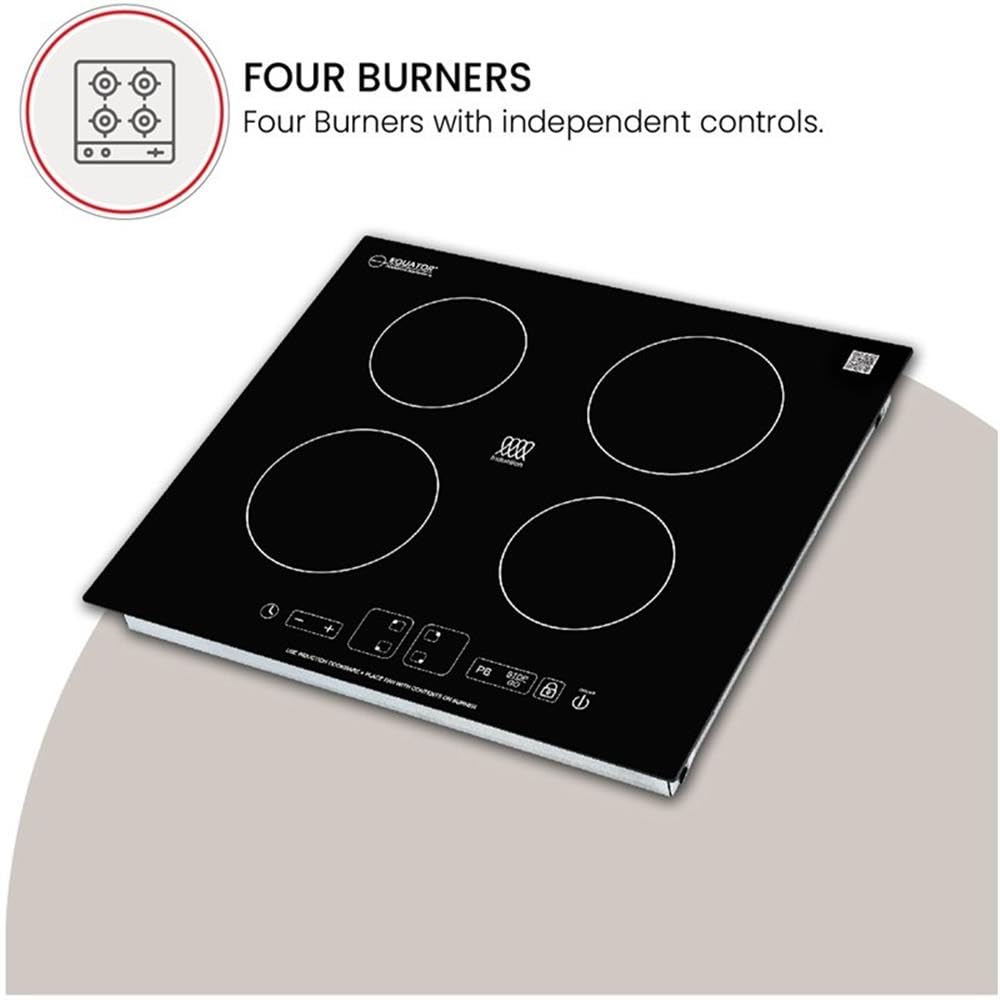 Equator Advanced Appliances 220V - 24' Built in Induction Cooktop 4 Burner