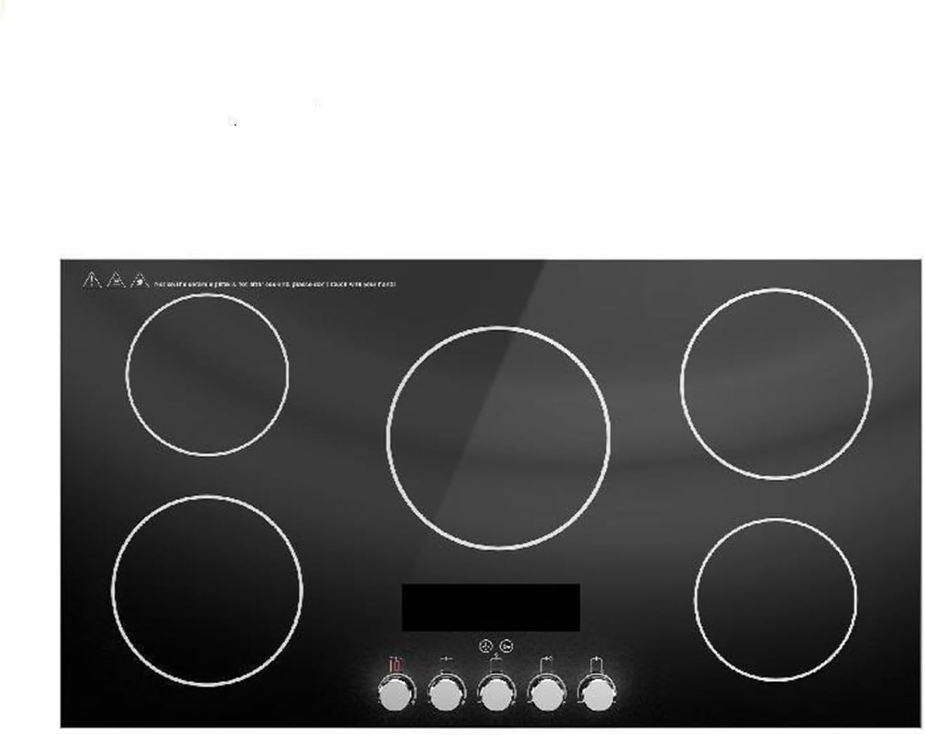 2/4/5 Burners Built-in Induction Stove Top 11/12/30/35 IncH Ceramic Glass Electric Cooktop With 9 Power Levels For Beginners DIY Use(12in 110V)