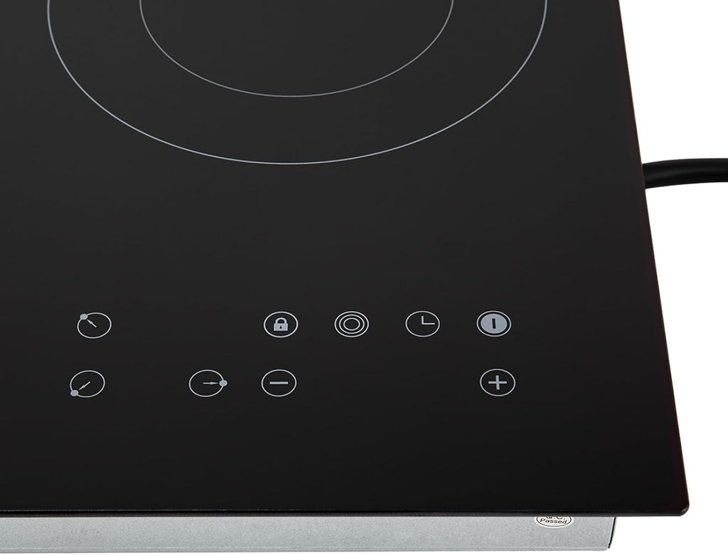 Electric Cooktop,3 Burners Ceramic Cooktop,Touch-adjustable Control Built-in Radiant Stove with LED Display Screen,Ceramic Cooktop with Safety Lock,Timer,Over-Temperature Protection (2600W 3 Burners)