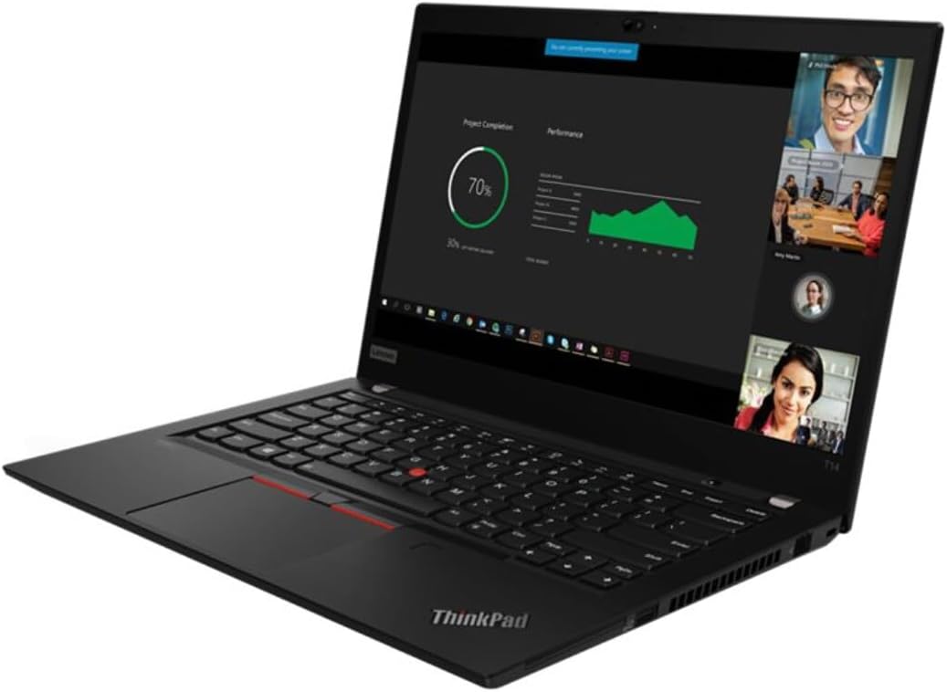 Lenovo ThinkPad T14 Gen2 Business Laptop, 14-Inch FHD 1920 x 1080 Display, 11th Generation Quad-Core i5-1135G7, 16GB DDR4 RAM, 512GB SSD, Wi-Fi, HDMI, Windows 11 Pro (Renewed)