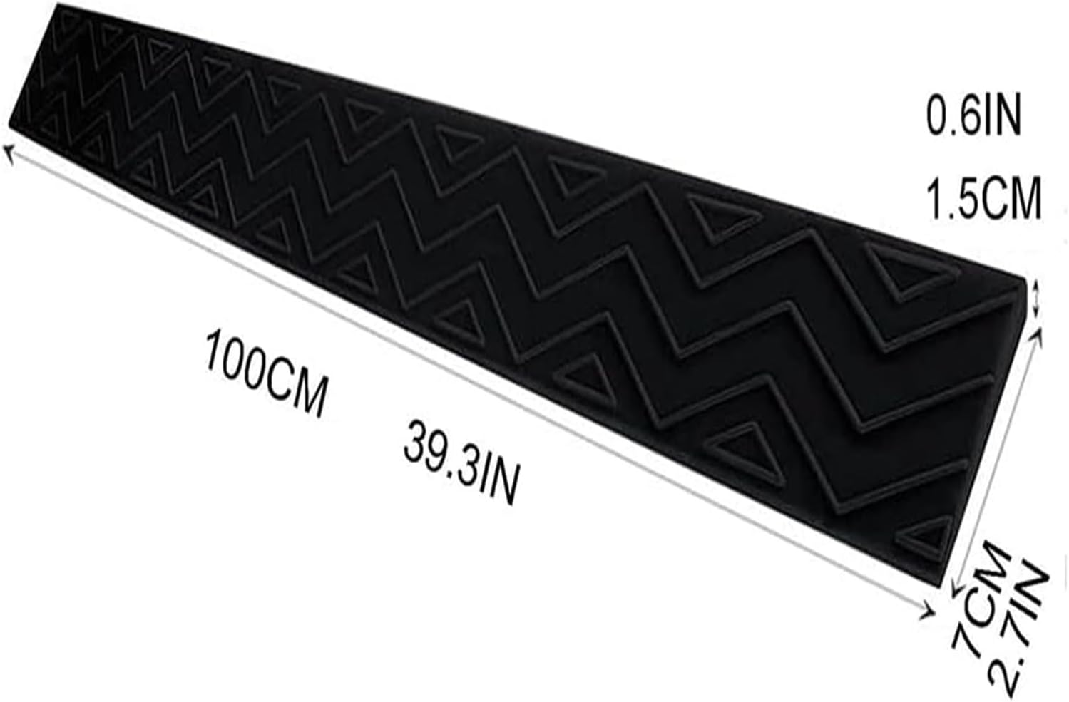 Threshold Ramp Wheelchair Ramp Non-Slip Plastic Threshold Ramp Wear-Resistant Speed Bump Portable Scooter Ramp Fo Door Handicap Ramps Anti-Slip (Yellow 100 * 7 * 1.5in)