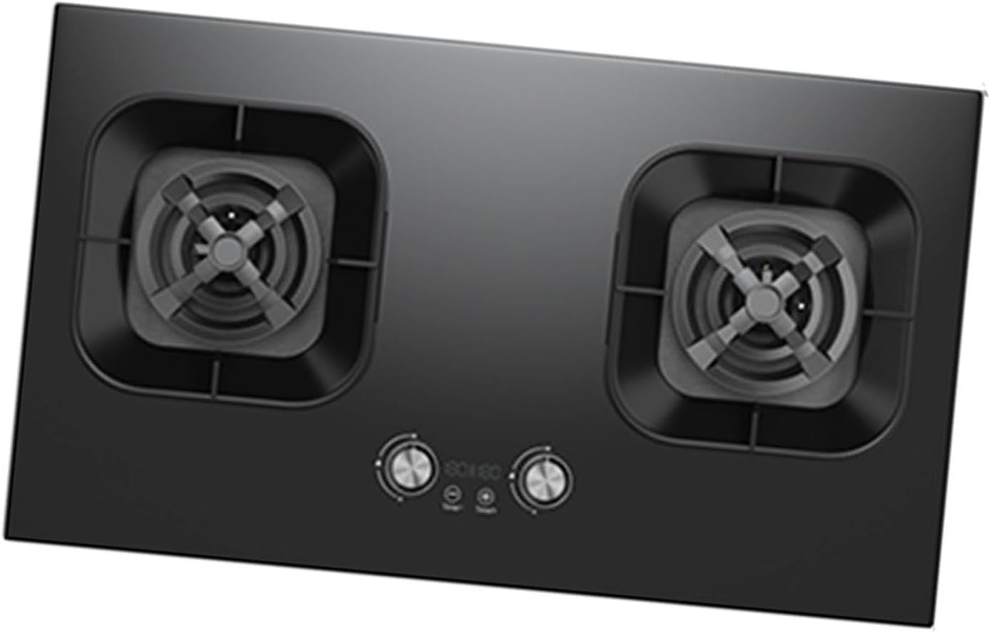 Gas Stove,Portable 2 Burners Gas Hob NG/LPG Automatic Ignition, Gas Cooktop with Flameout Protection 5.2KW Desktop and Embedded,Gas Cooker for Outdoor Camping Home(LPG)