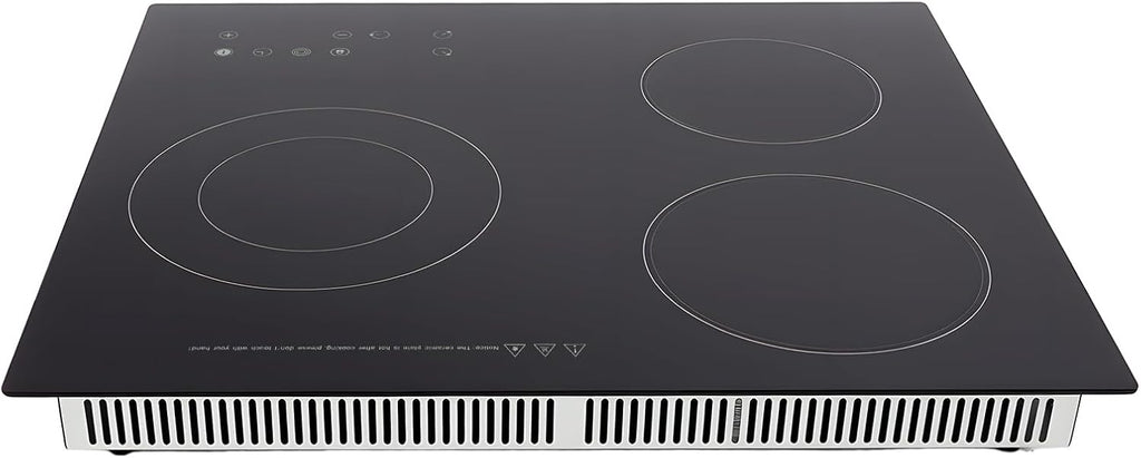 Electric Ceramic Stove,Induction Cooktop 3 Burners Radiant Electric Stove Top With Timer, Child Safety Lock Easy To Clean, Suitable Ideal For Home Kitchen, Apartment, Rv, Office