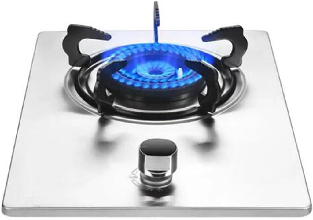 Gas Cooker 1 Burner,Stainless Steel Gas Cooker,Gas/LP Gas Conversion Stove,with Flameout Protection,for Home Kitchen(LPG)