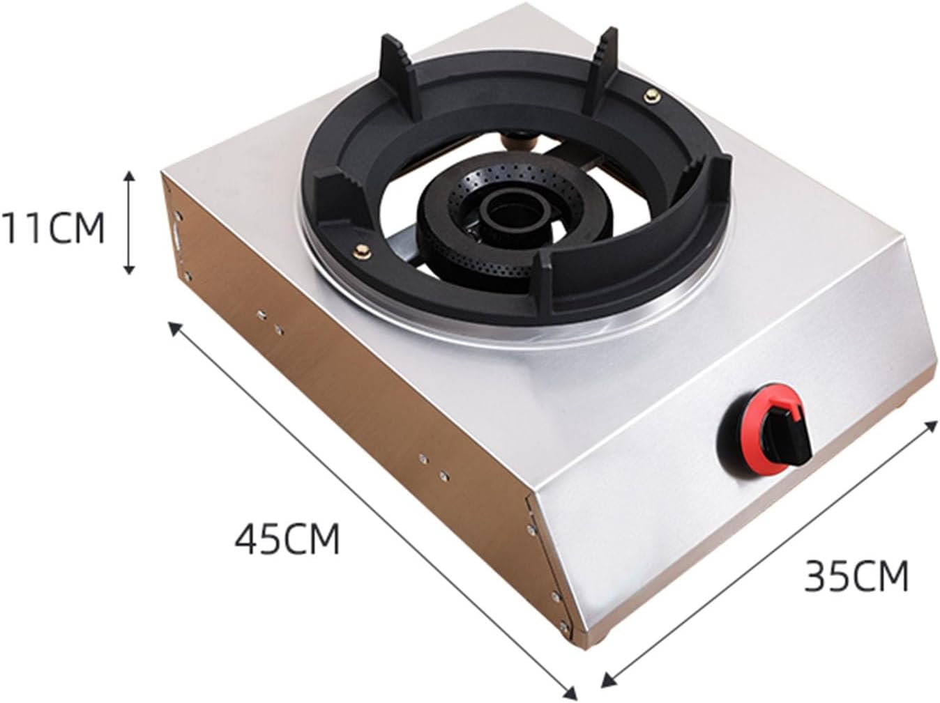 Portable Gas Stove,Cassette Stove,Max 34120BTU Single Burner Cassette Stove Piezo-Ceramic Ignition for Car Travel Home and Apartment (Color : NG)
