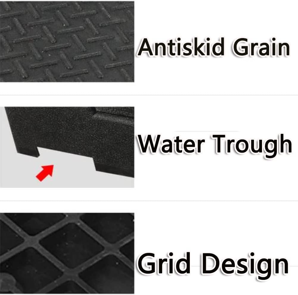 Curb Ramps for Driveway 2' - 8' High, Threshold Ramp Heavy Duty Car Ramp Loading Ramp, Rubber Kerb Ramp for Home Garden Step Sheds Doors, Wheelchairs (Size : 18cm/7.1inch)