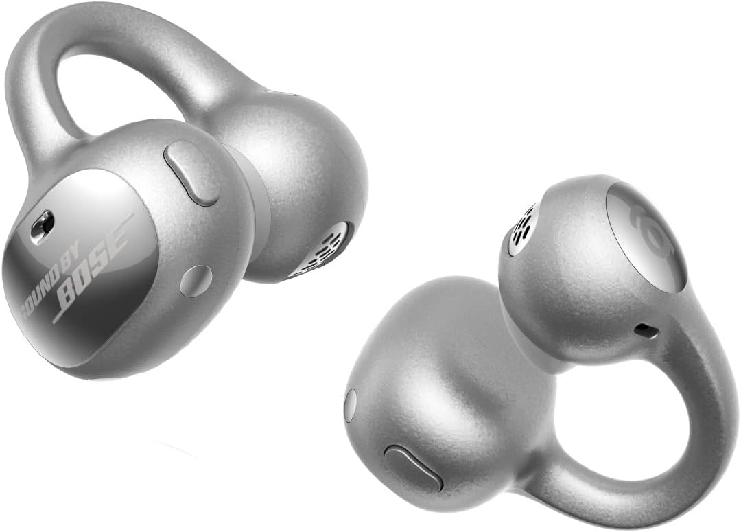 Baseus Inspire XC1 Open Ear Clip-On Earbuds, Sound by Bose, Dolby Audio, Adaptive Tunning Sound, Hybrid 2-Way Driver, Zero-Sense Air Cushion, 4-Mic Adaptive Clear Calls, IP66 Waterproof, 40H Playtime