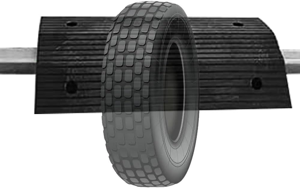 3' 4' Rise Bridge Ramp for Getting Thru Door, Non-Slip Entryway Ramp, Rubber Threshold Ramp, Driveway Curb Ramps, Indoor Outdoor Transition Ramps with Bottom Grid ﻿(3' Rise/80x40x8cm)