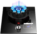 Gas Hob, Gas Cooker Desktop and Embedded 5.2kw NG/5kw LPG Gas Stove, Gas Cooktop with Flame Failure Protection, Single Burner for Home Camping Outdoor(NG)