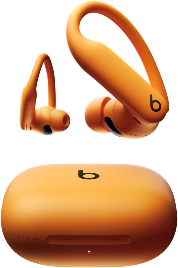 Beats Powerbeats Pro 2 Wireless Bluetooth Earbuds - Noise Cancelling, Heart Rate Monitor, IPX4, Up to 45H Battery & Charging Case, Works with Apple & Android - Electric Orange (Renewed)