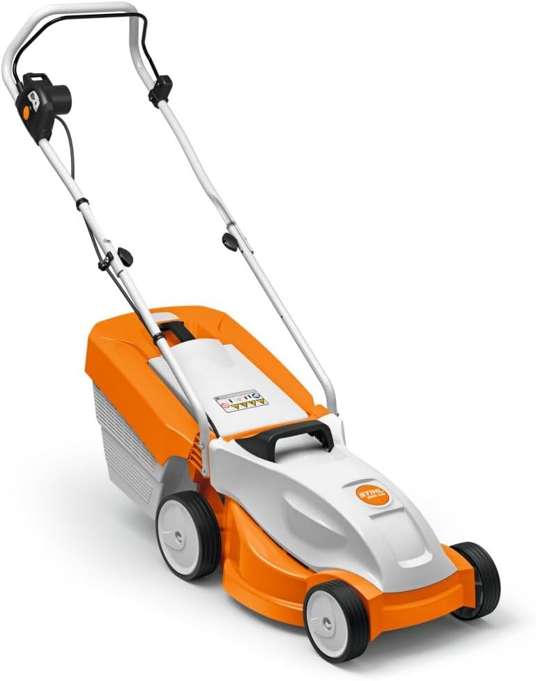 Stihl RME 235 1.2 kW, 13 kg Lightweight Electric Lawn Mower with 33 cm Cutting Width With 30 Litre Grass Collection, with Level Indicator