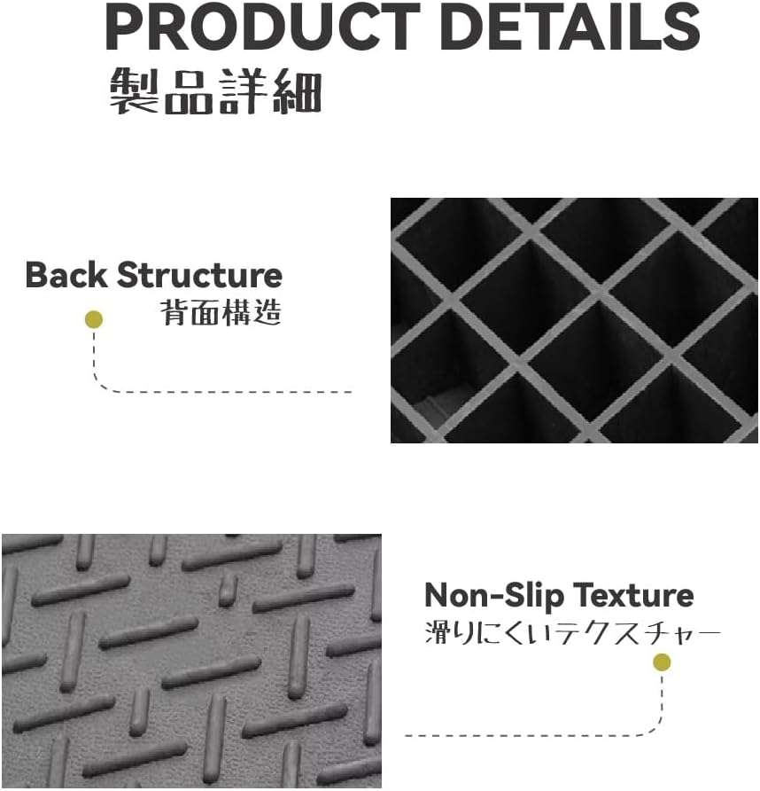 Threshold Ramp Sidewalk Curb Ramps Rubber Kerb Ramp Stairs Slope Ramp Doggy Door Ramp for Car Motorcycle Wheelchairs Scooter Bike Truck Forklifts(19.7x31.5x9.8in)