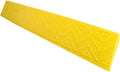 Threshold Ramp Wheelchair Ramp Non-Slip Plastic Threshold Ramp Wear-Resistant Speed Bump Portable Scooter Ramp Fo Door Handicap Ramps Anti-Slip (Yellow 100 * 7 * 1.5in)