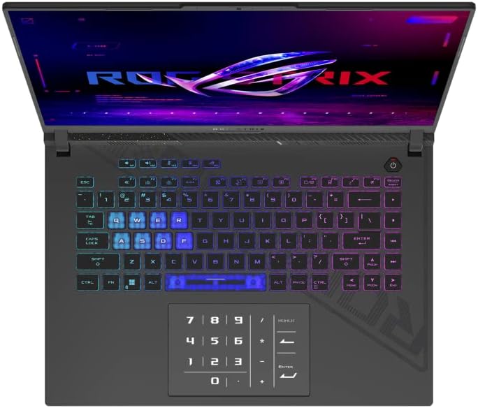 ASUS ROG Strix G16 Gaming Laptop, 16' 1920 x 1200 165Hz, Core i7-13650HX 14-Core, NVIDIA GeForce RTX 4060 8GB, 16GB DDR5, 1TB SSD, Windows 11 Pro, RGB Backlit Keyboard, Thunderbolt 4, Gray