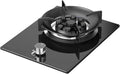Gas Stove 1 Burner,5.2KW Natural Gas/Liquefied Gas Conversion Stove,Tempered Glass Cast Copper Pot Rack,with Flameout Protection,for Home Kitchen(LPG)