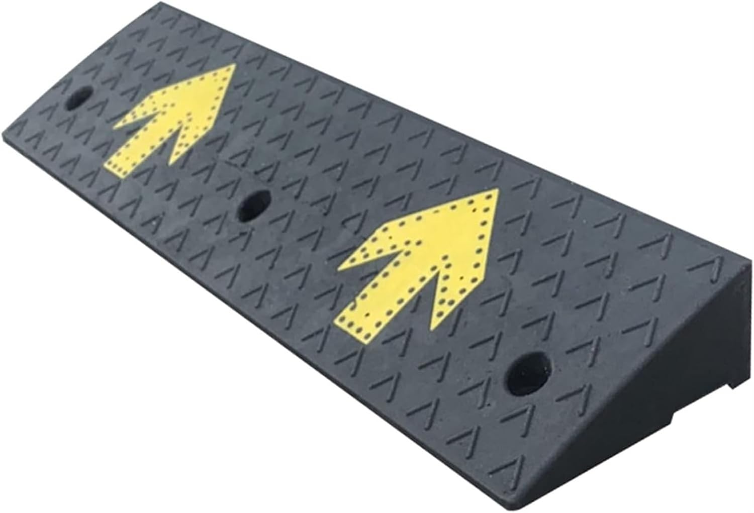 GUENZO Threshold Ramp, 2/3 / 4/5 / 6in Rise Driveway Ramp with Arrow Pattern, Heavy Duty Rubber Threshold Ramp for Wheelchair Trucks Vans RV, Easy to Install(4cm (1 5/8in) Rise)