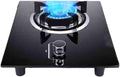 Gas Stove Single Burner,5.2KW High Flame Burner,Tempered Glass Cooktop,NG/LPG Convertible Stove,Desktop Embedded Dual-Purpose,with Flameout Protection(NG)