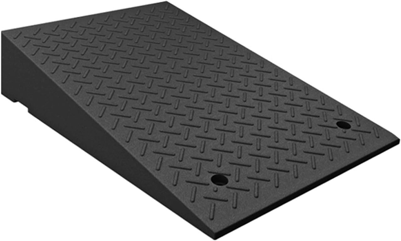 Portable Curb Ramp Garden Shed Ramp Threshold Ramp Kerb Ramp for Wheelchairs Sidewalk Car Doorways Bike Motorcycle Lawnmower(19.7x31.5x7.1in)