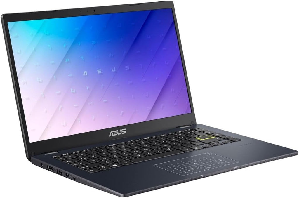 ASUS Laptop for Business & Student, 14' 1920x1080 FHD Display, Celeron N4500, 4GB RAM, 64GB eMMC + 128GB PCIe SSD, NumberPad, WiFi, USB-C, Fast Charge, HDMI, PDG HDMI Cable, Win 11 Home S, Star Black