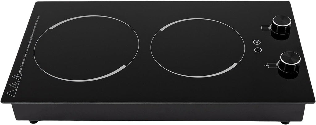 2-Burner Electric Induction Cooktop Stove Top Touch Control w/Child Lock 2100W