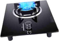 Gas Cooker,5.2kW Glass-Top Gas Stove,Single-Burner Dual-Use Cooker,Suitable for Family Restaurants Food Stalls(NG)
