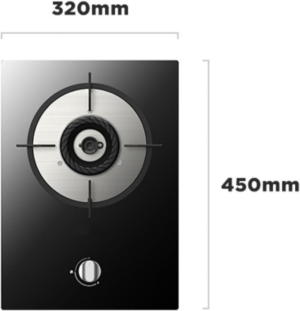 Propane Gas Stove,Single Burner Propane Stove,tempered Glass Max 17060BTU with Pulse Electronic Ignition Suitable for Apartments Kitchens and More (Color : 17060BTU, Size : LPG)
