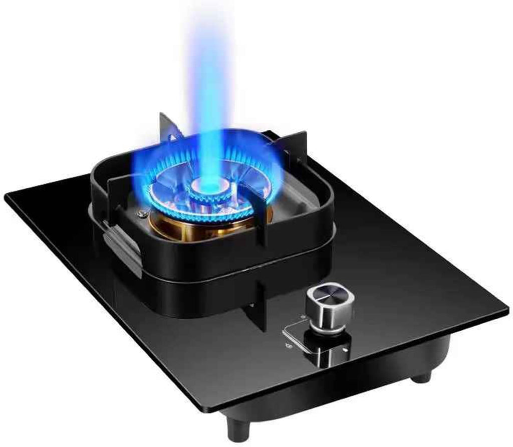 Gas Cooker,Single-Burner 5.2kW Tabletop Gas Stove,Built-in LPG/NG Cooker,for Family Restaurants Food Stalls(NG)