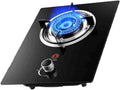 Gas Stove with 1 Burner,4.5KW Camping Gas Cooker,Gas/LP Gas Conversion Stove,Tempered Glass Cast Iron Pot Rack,with Flameout Protection,for Home Kitchen(LPG)