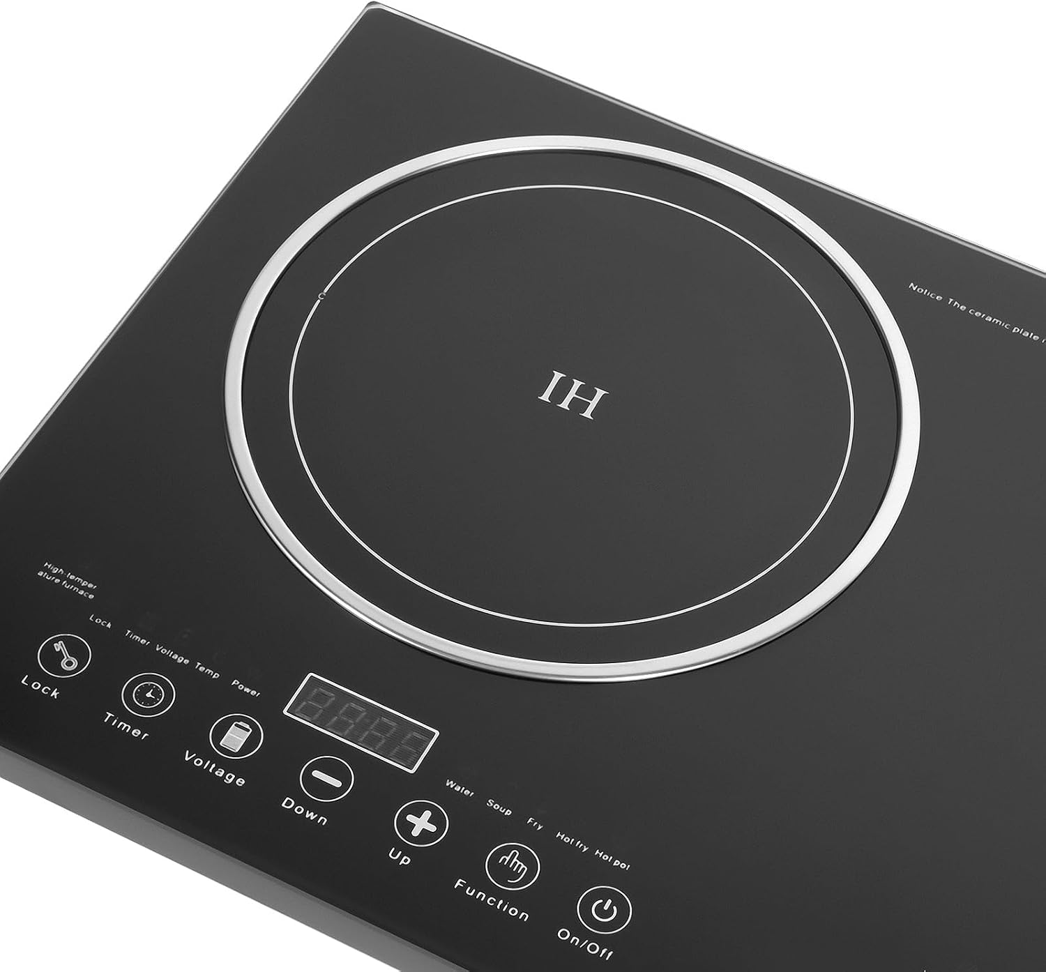 Electric Induction Cooker, Double Induction Cooktop 2 Burner Bulit-in Countertop Electric Stove, 110V 2400W Portable Two Burner Cooktop for Kitchen, RV