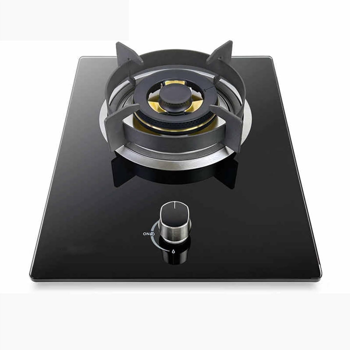 Portable Single Burner Gas Stove,Tempered Glass Panel Wok Indoor Gas Stove LPG/NG,Suitable for RV Home Camping Garden Catering(LPG)