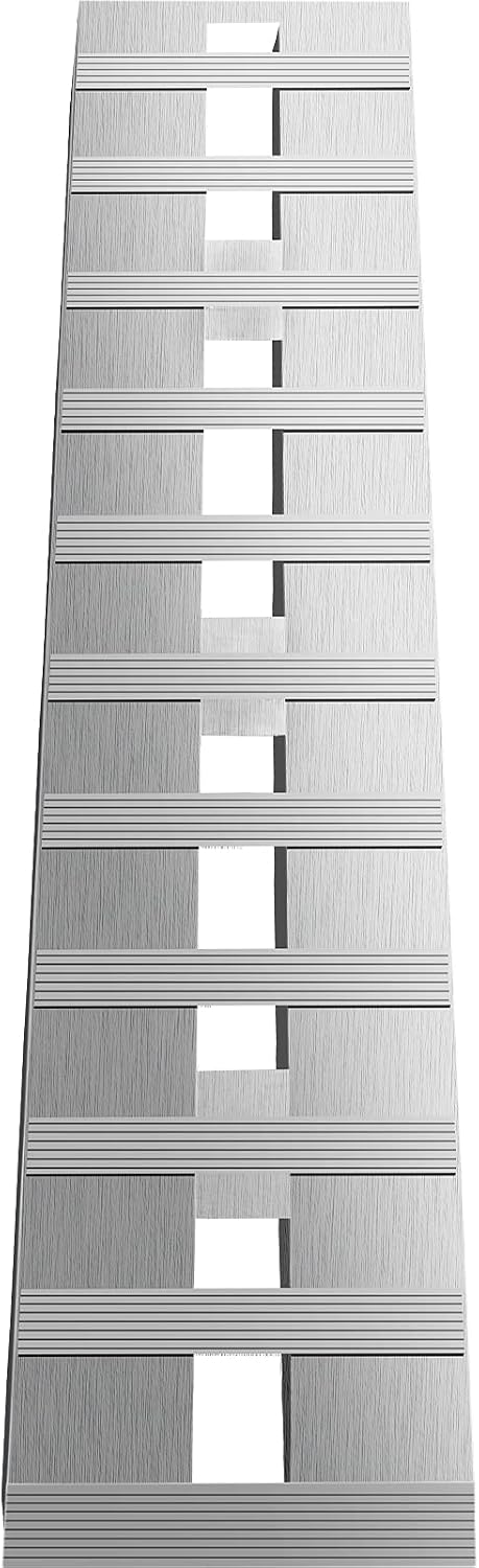 VEVOR Aluminum Ramps, 6000 lbs, Heavy-Duty Ramps with Top Hook Attaching End, Universal Loading Ramp for Motorcycle, Tractor, ATV/UTV, Trucks, Lawn Mower, 60' L x 12' W, 2Pcs