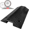 Rubber Non-Skid Wheelchair Threshold Ramp, 3in Rise Stable Transition Ramp, Portable Utility Mobility Access for Home Entry Portable Ramp for Doorways & Barn Door