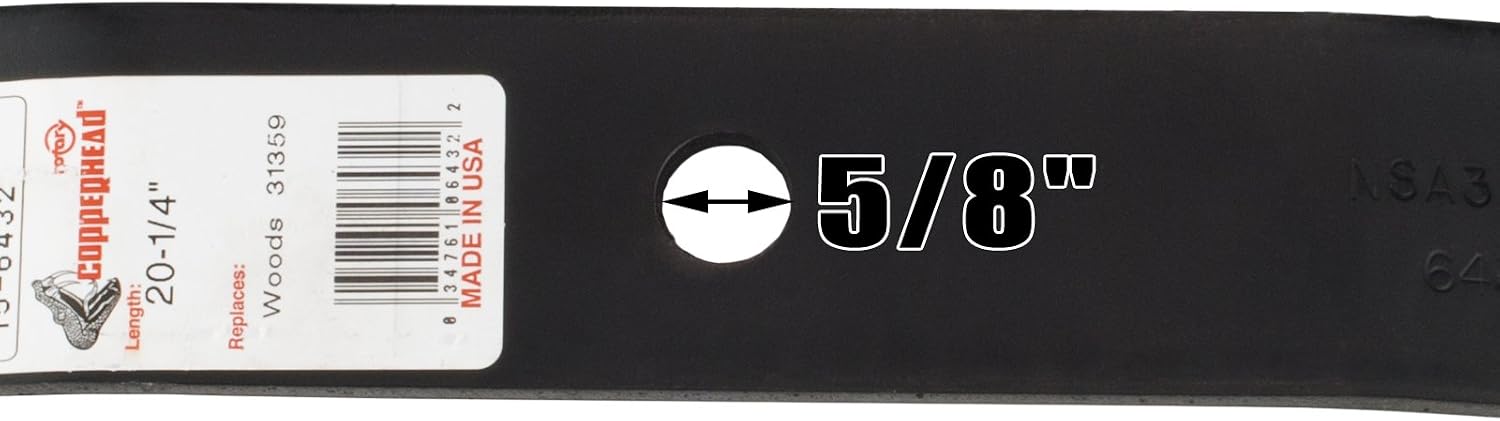 Rotary Lawn Mower Blade Fits Woods Models RM59 RM500 L59 F35 For 60 Deck High Lift Blade With Left Hand Cut