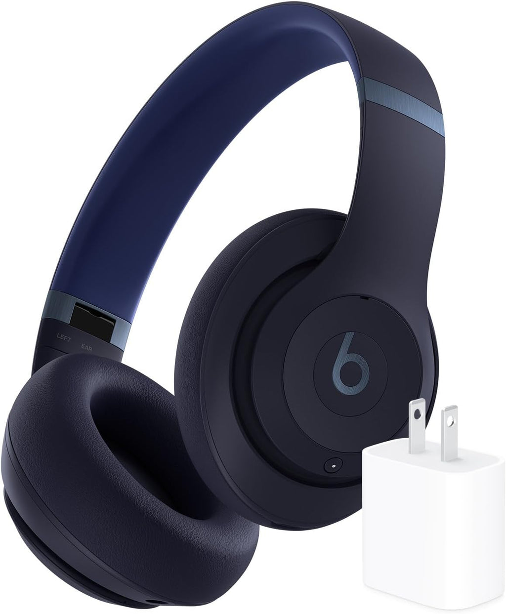 Beats Studio Pro Bluetooth Noise Cancelling Headphones with Apple 20W USB-C Power Adapter - Navy