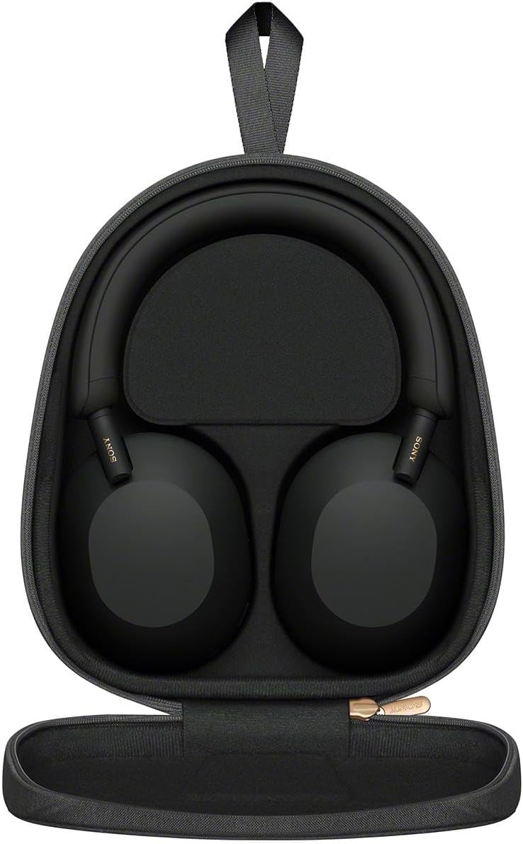 Sony WH-1000XM5 The Best Wireless Noise Canceling Headphones with Auto Noise Canceling Optimizer, Crystal Clear Hands-Free Calling, and Alexa Voice Control, with Stand, P-Bank & Wall Plug (Black)