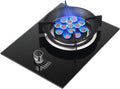 Gas Cooker,5.2kW 13-Cavity Gas Stove,Single-Burner Dual-Purpose Cooker,for Family Restaurants Food Stalls