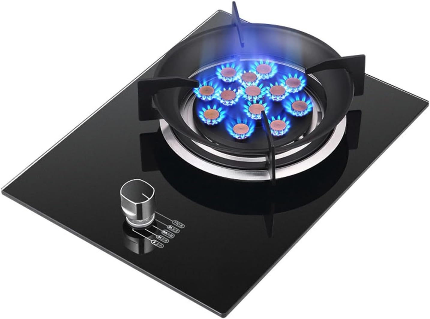 Gas Cooker,5.2kW 13-Cavity Gas Stove,Single-Burner Dual-Purpose Cooker,for Family Restaurants Food Stalls