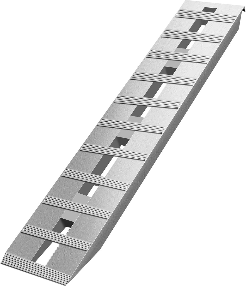 VEVOR Aluminum Ramps, 6000 lbs, Heavy-Duty Ramps with Top Hook Attaching End, Universal Loading Ramp for Motorcycle, Tractor, ATV/UTV, Trucks, Lawn Mower, 60' L x 12' W, 2Pcs