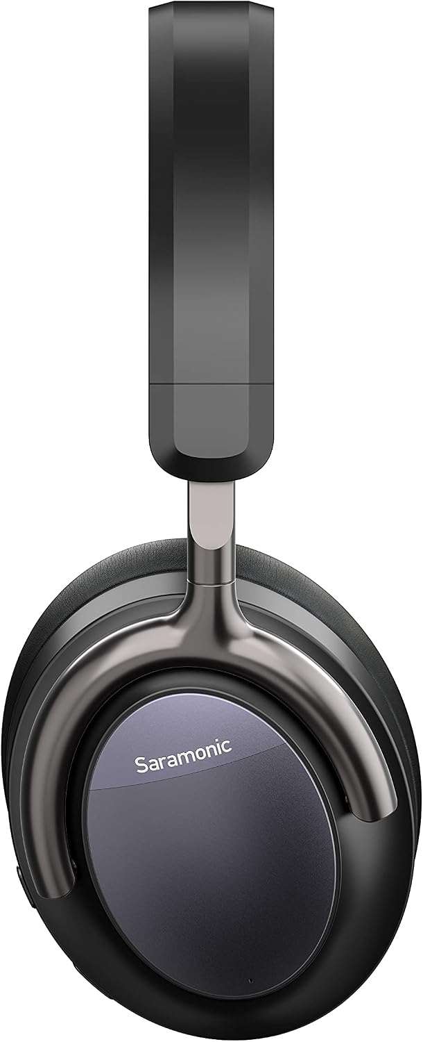 Saramonic SR-BH900 | Advanced Wireless Bluetooth 5.0 ANC and CVC 8.0 Noise-Cancelling Over-Ear Headphones with 40mm Drivers and Leather Earpads