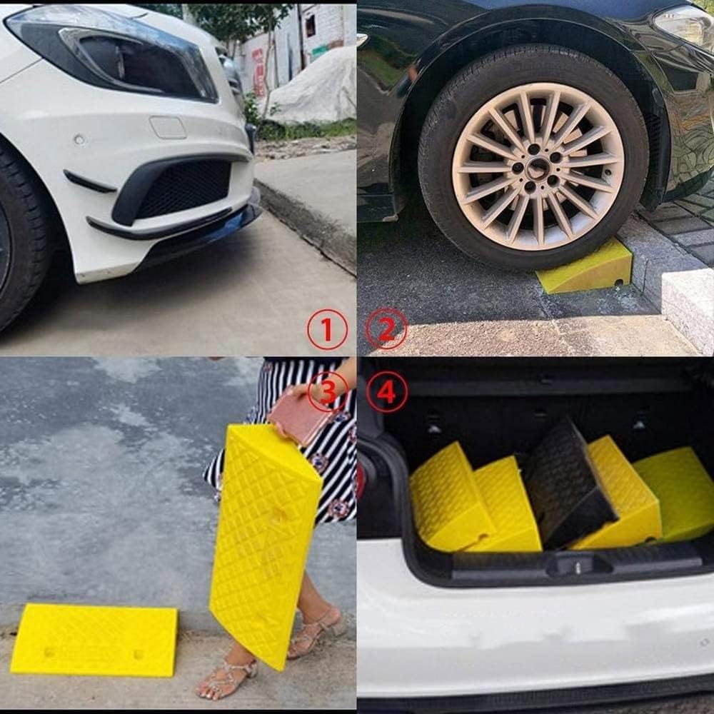 PVC Curb Ramp, Anti-Slip Driveway Ramps, 1in-7.5in Portable Threshold Ramp, Motorcycle/Cars/Wheelchairs, Lightweight Ramp for Indoor Home-2pcs (Color : B, Size : 50x50x19cm/20x20x7.5in)