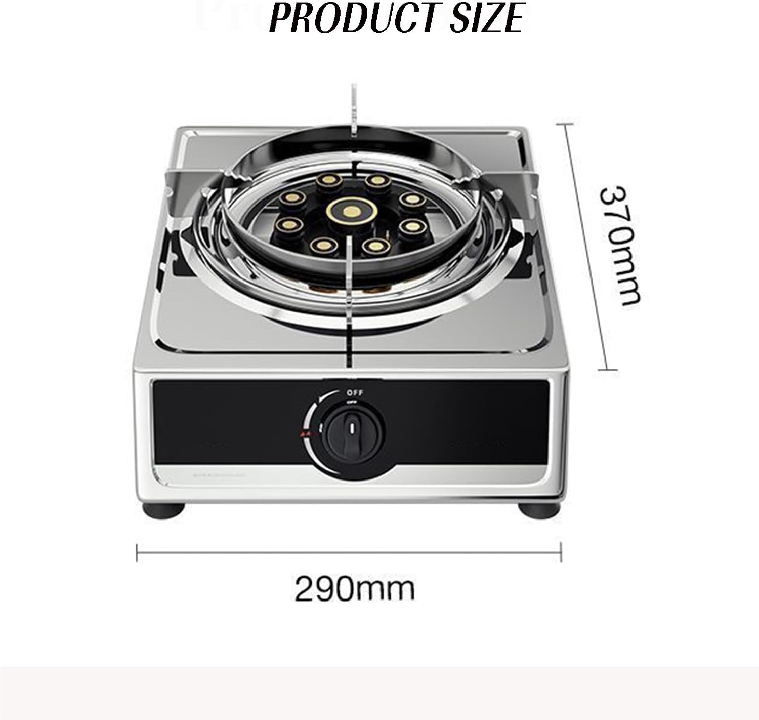 Single Burner Gas Stove,High Pressure Single Propane Burner,Countertop Cooking Stove Range Commercial Stainless Steel Gas Stock Pot(LPG)