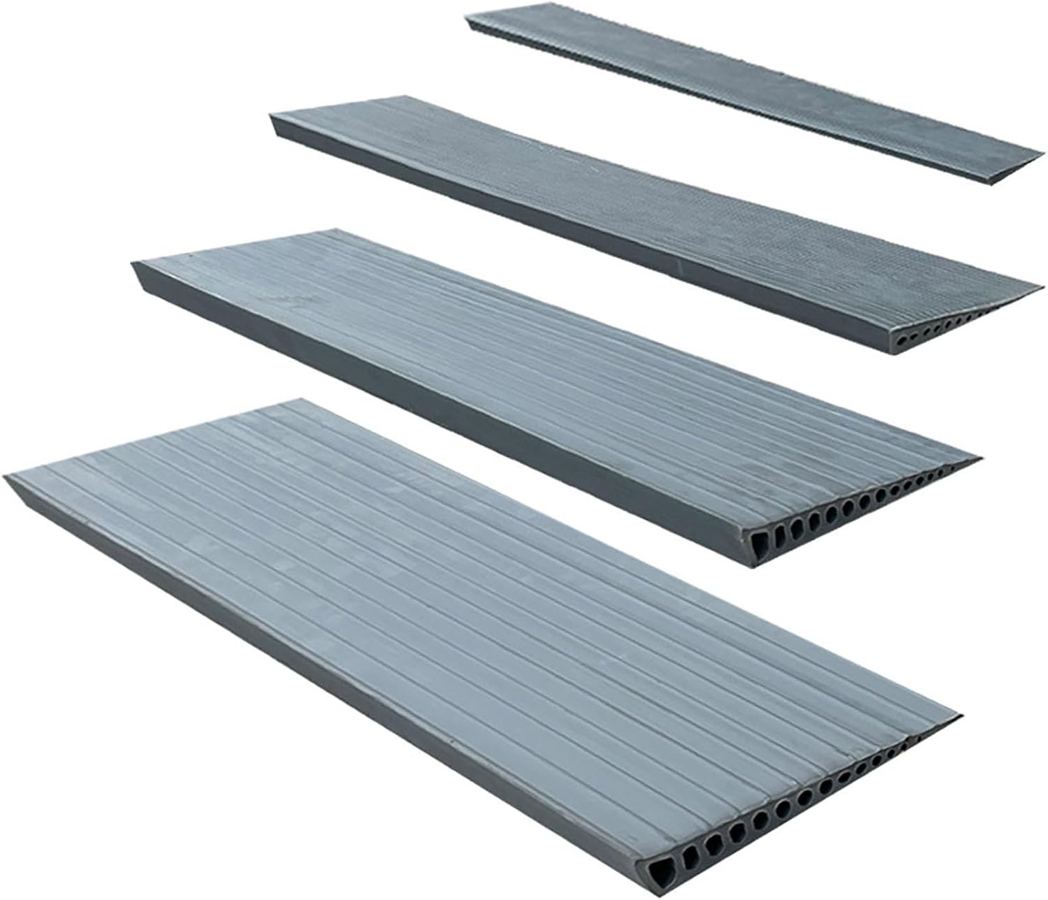 Rubber Door Threshold Ramp, Heavy-Duty Wheelchair & Vehicle Ramp for Doorways & Garages, Ideal for Home, Elderly, Wheelchairs & More - Multiple Heights Available