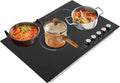 Electric Ceramic Cooktop 4 Burners, 110V Electric Stove Top Firepower Gears Adjustable with LED Display&Child Safety Lock, for Kitchen Hotel Restaurant (4-Burners, C53-M)