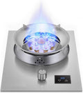 Portable Gas Stove,1 Burner Gas Stove,5.2KW Fire Ring Wok Burner,Tempered Glass Top Cooking with Flameout Protection,for Home Kitchen(NG)