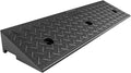 JIUYUEYA Driveway Curb Ramp,Threshold Ramp Wheelchair Ramp Scuff Plate with Anti-Slip Surface, Easy Portable Door Step Accessible Channel for Doorways Supermarket Entry, Size : 100X25X4CM-2PCS