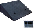 Heavy Duty Rubber Door Threshold Ramp, Wheelchair & Walker Access, Anti-Slip Texture, Water Drainage Design for Home Doorways, Steps & Showers