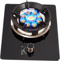 Single-Burner Gas Stove,Black Nine-Chamber High Flame Type Energy-Gathering Stove Frame,for Restaurant