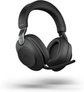 Jabra Evolve2 85 Wireless PC Headset – Noise Cancelling UC Certified Stereo Headphones with Long-Lasting Battery – USB-C Bluetooth Adapter – Black