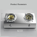 Propane Stove,2 Burners Portable Propane Stove,24566.4BTU High Power Stainless Steel Gas Cooktop for Kitchen Outdoor Camping RV and Apartments (Color : NG, Size : Style 2)